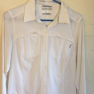 White Columbia button up